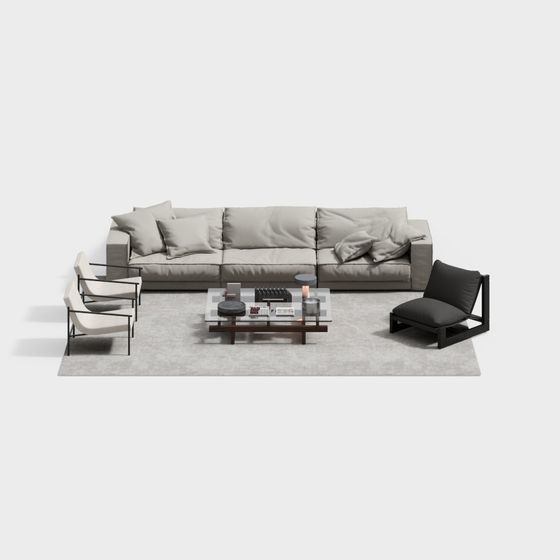 Urban Living Room 3D model