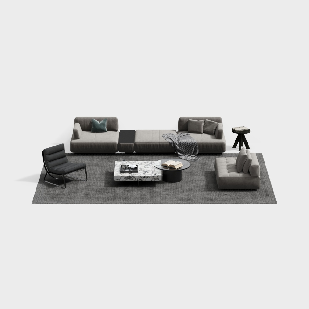 모던 거실 소파 세트