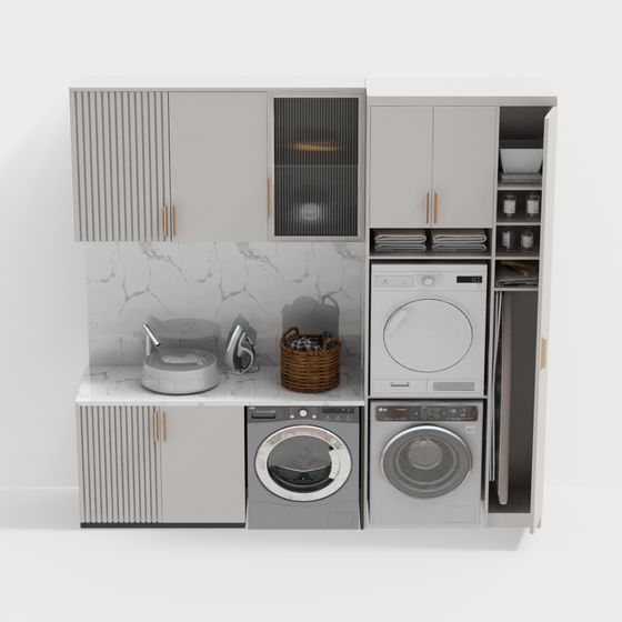 Laundry Room Oasis 3D model