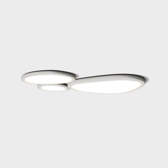 Dual Ring Pendant Light 3D model