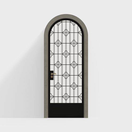 Elegant Arched Door 3D model for Modern Design