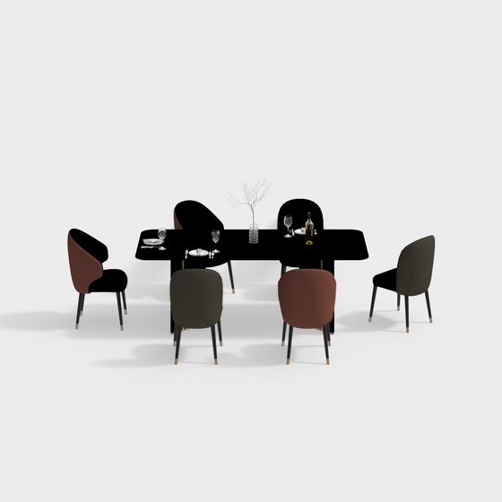 Urban Dining Table 3D model