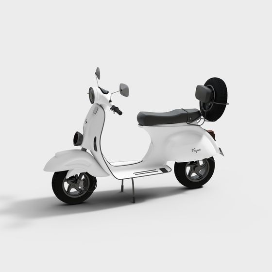 Retro Vespa Scooter 3D model