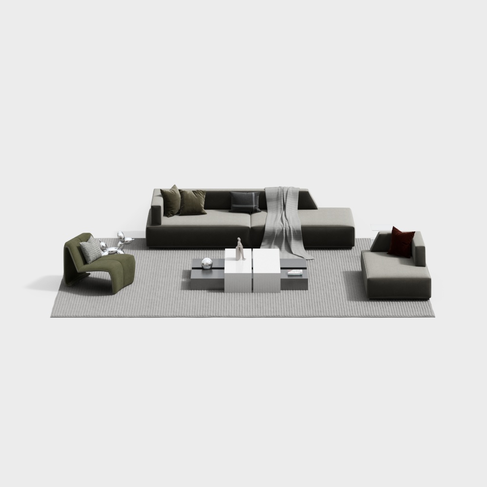Modern living room sofa combo