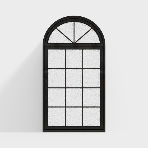 Elegant Arch Window 3D model