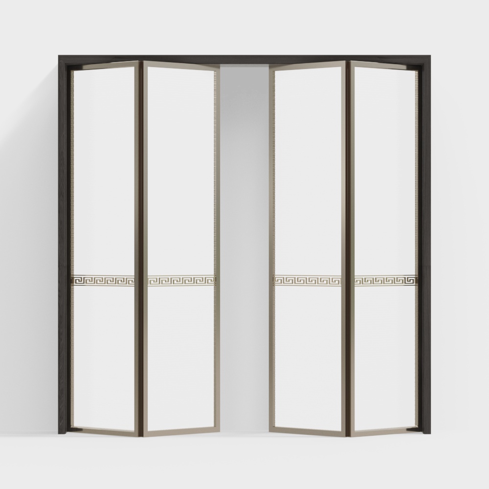 Nouvelle porte pliante en verre de cuisine chinoise