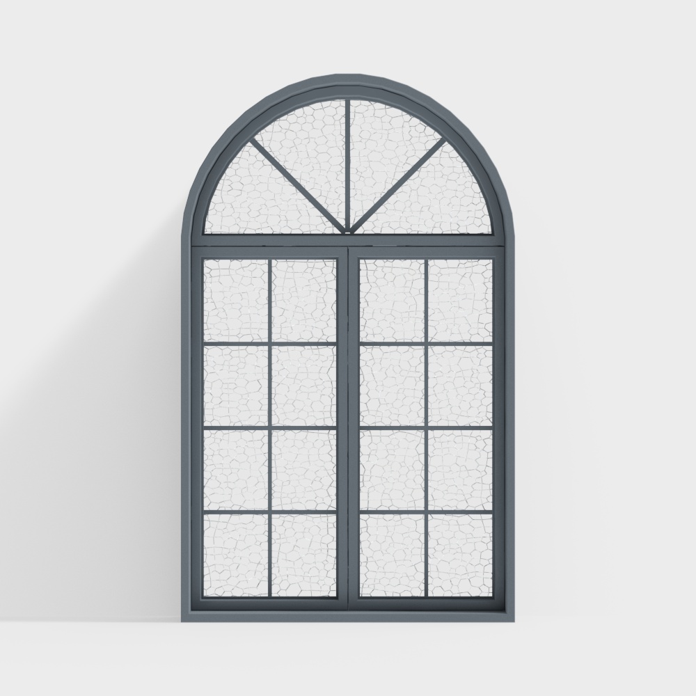 Modern bedroom floor-to-ceiling Windows