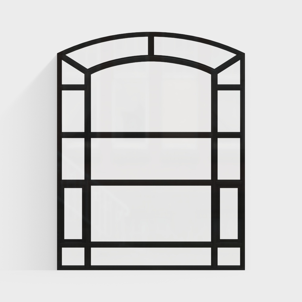 Moderne Schlafzimmer-Boden-zu-Decke-Fenster