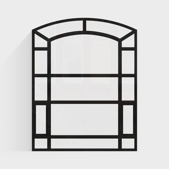 Moderne Schlafzimmer-Boden-zu-Decke-Fenster