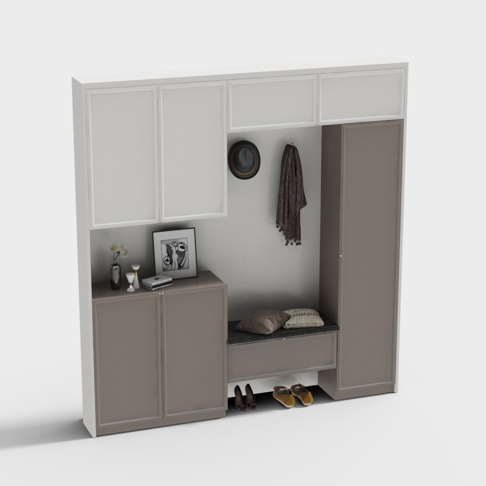 Tủ giày phòng khách hiện đại