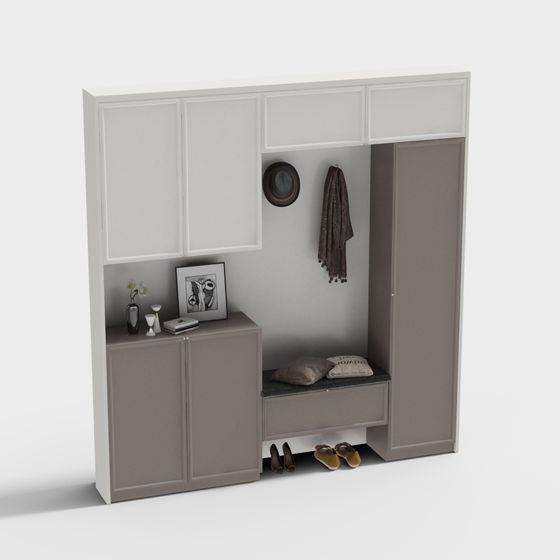 Tủ giày phòng khách hiện đại