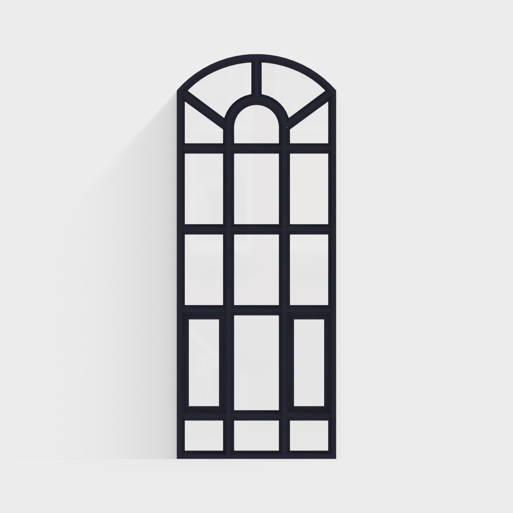 Moderne Schlafzimmer-Boden-zu-Decke-Fenster