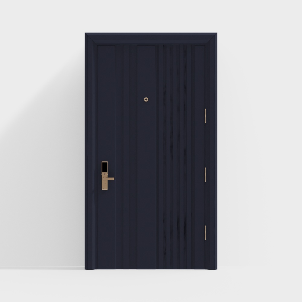 Modern residential entry door