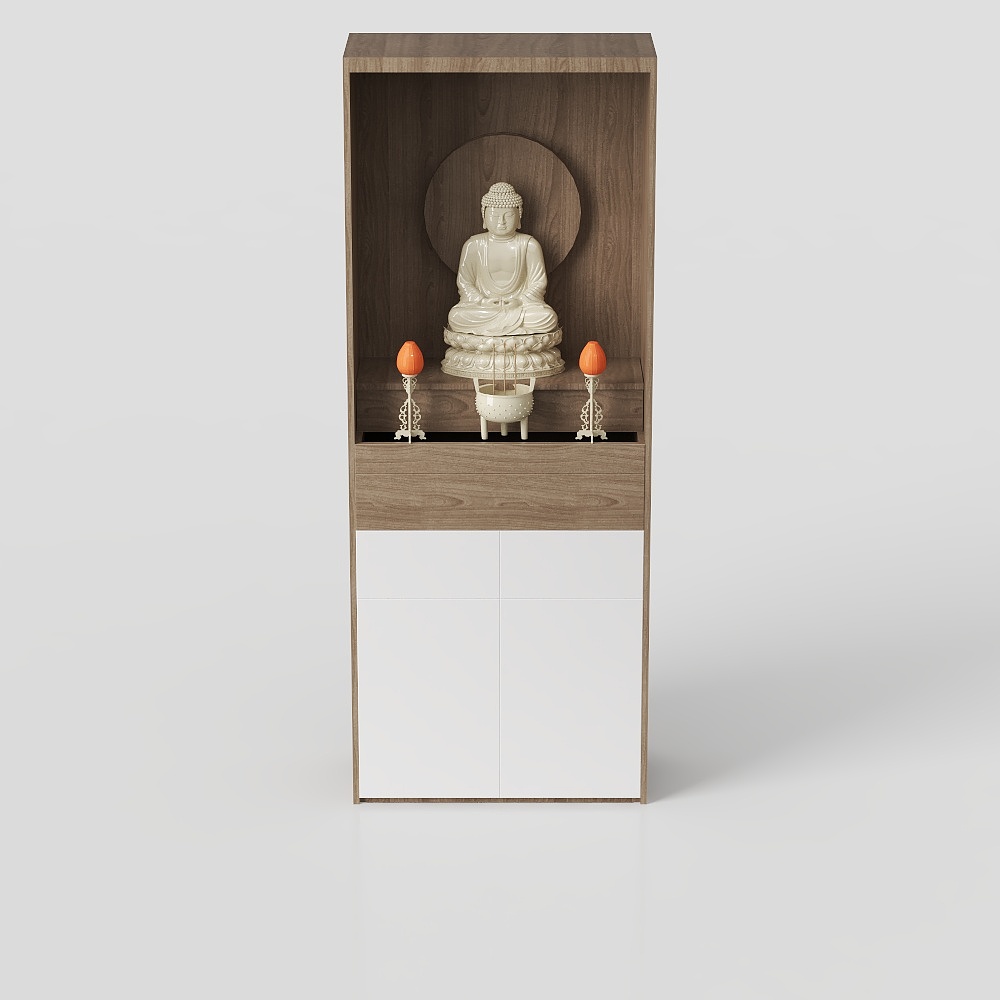Modern house Buddhist niche cabinet