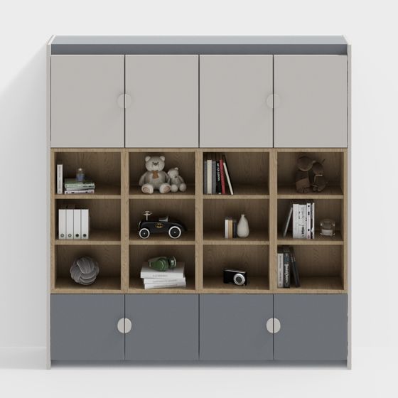 Urban Storage Cabinet 3D model for Modern Interiors