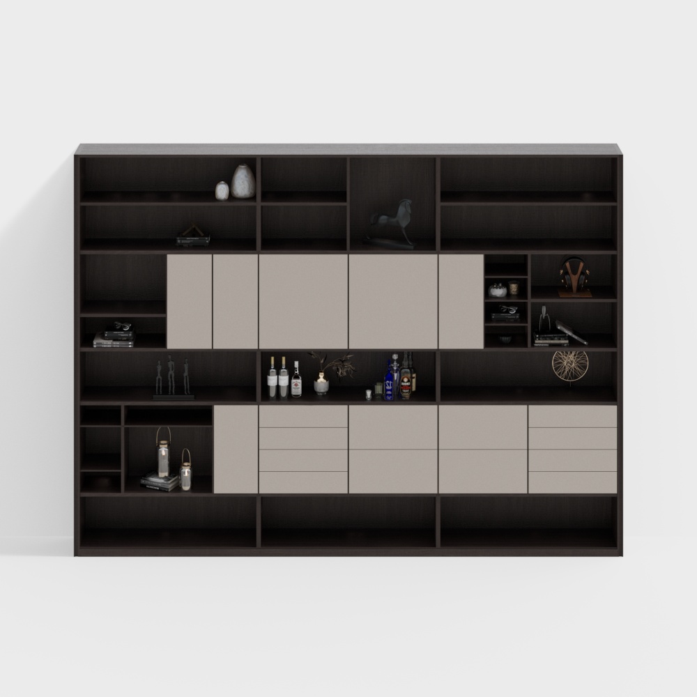 Librero de colores de estudio moderno