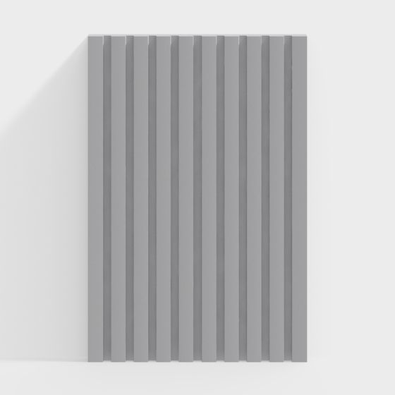 Striped Wall Panel 3D model for Modern Design