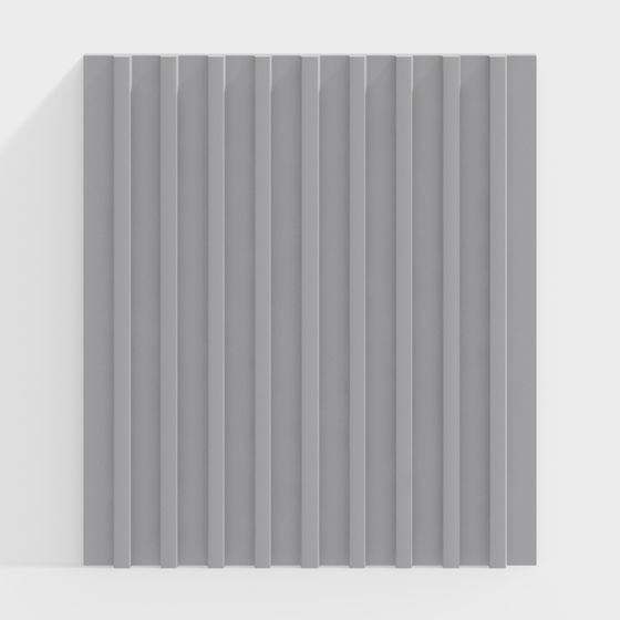 Stylish Striped Wall Decor 3D model