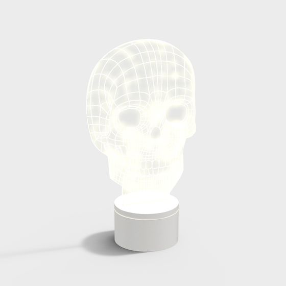 Mysterious Skull Lamp 3D model