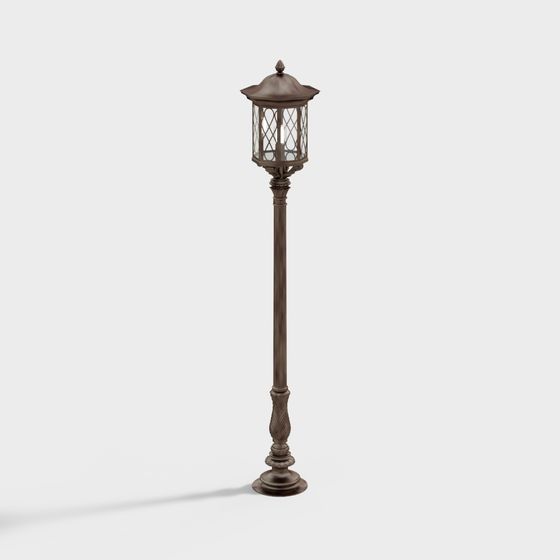 Vintage Street Lamp 3D model for Elegant Spaces