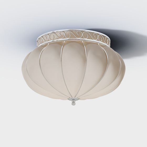 Elegant Low-Polygon Chandelier 3D model