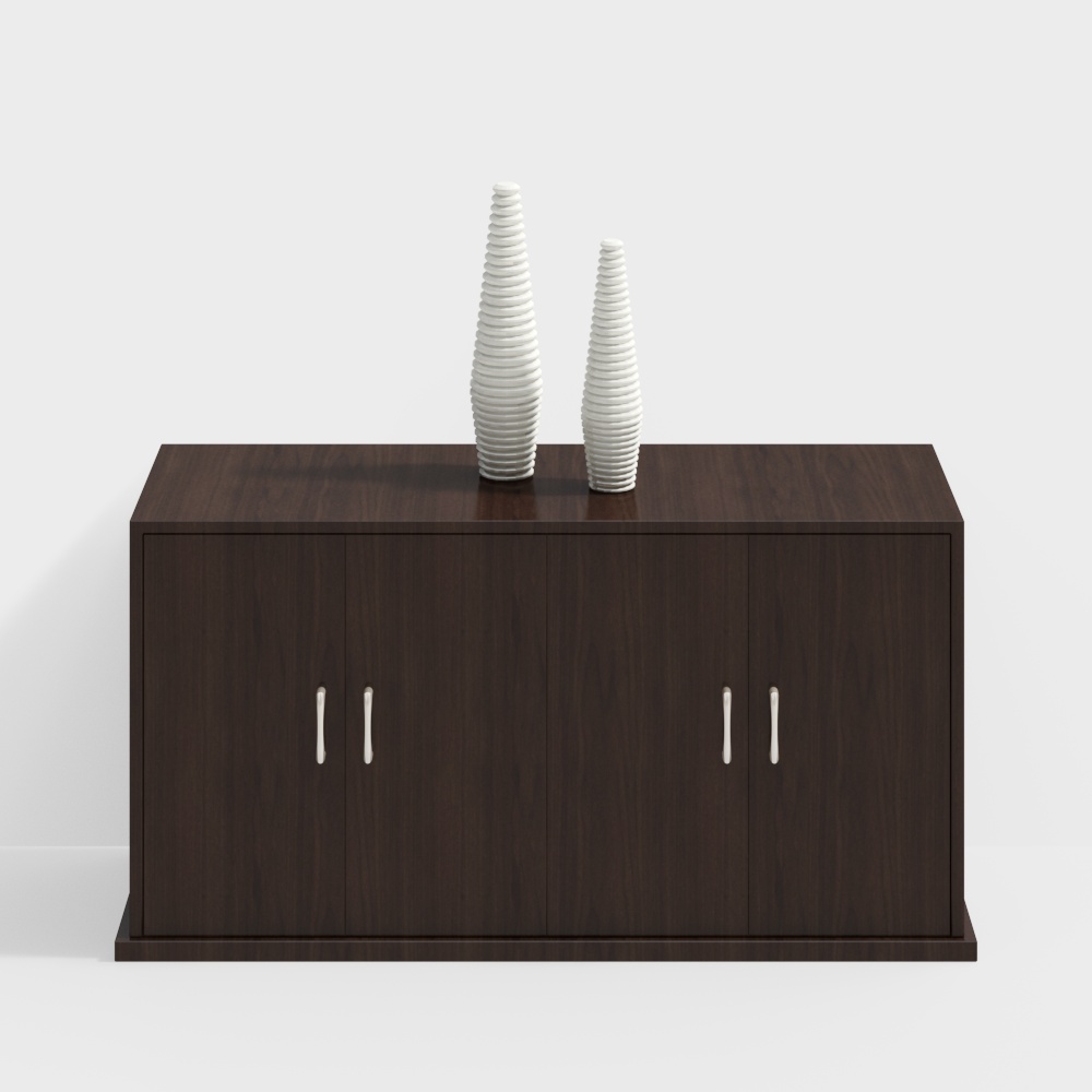 Pure wood side cabinet