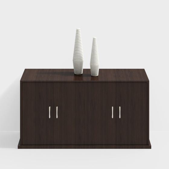 Sleek Urban Cabinet 3D model for Creative Spaces