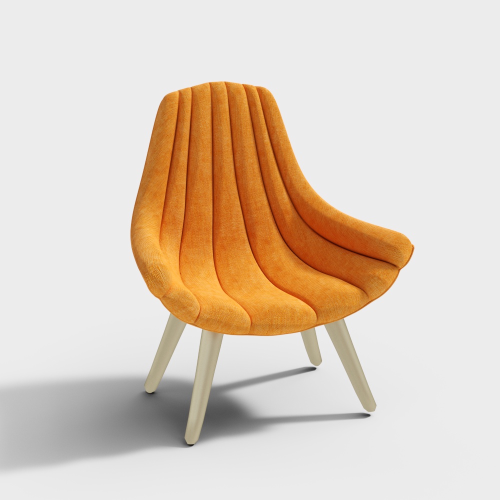 Yellow lounge chair