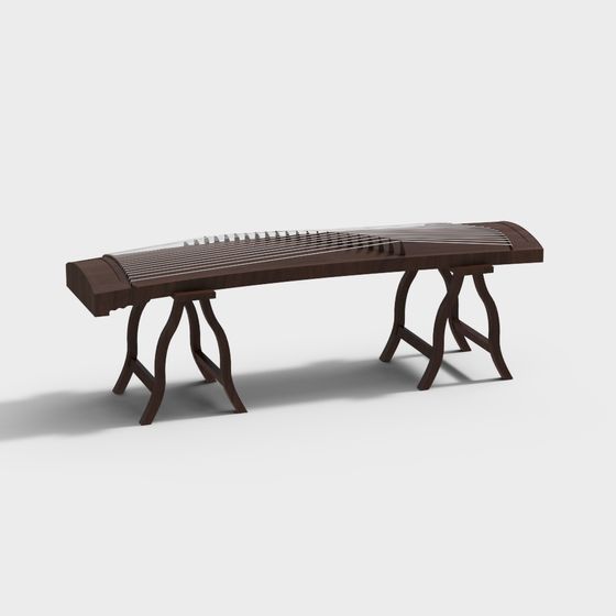 Ancient Gu Zheng 3D model