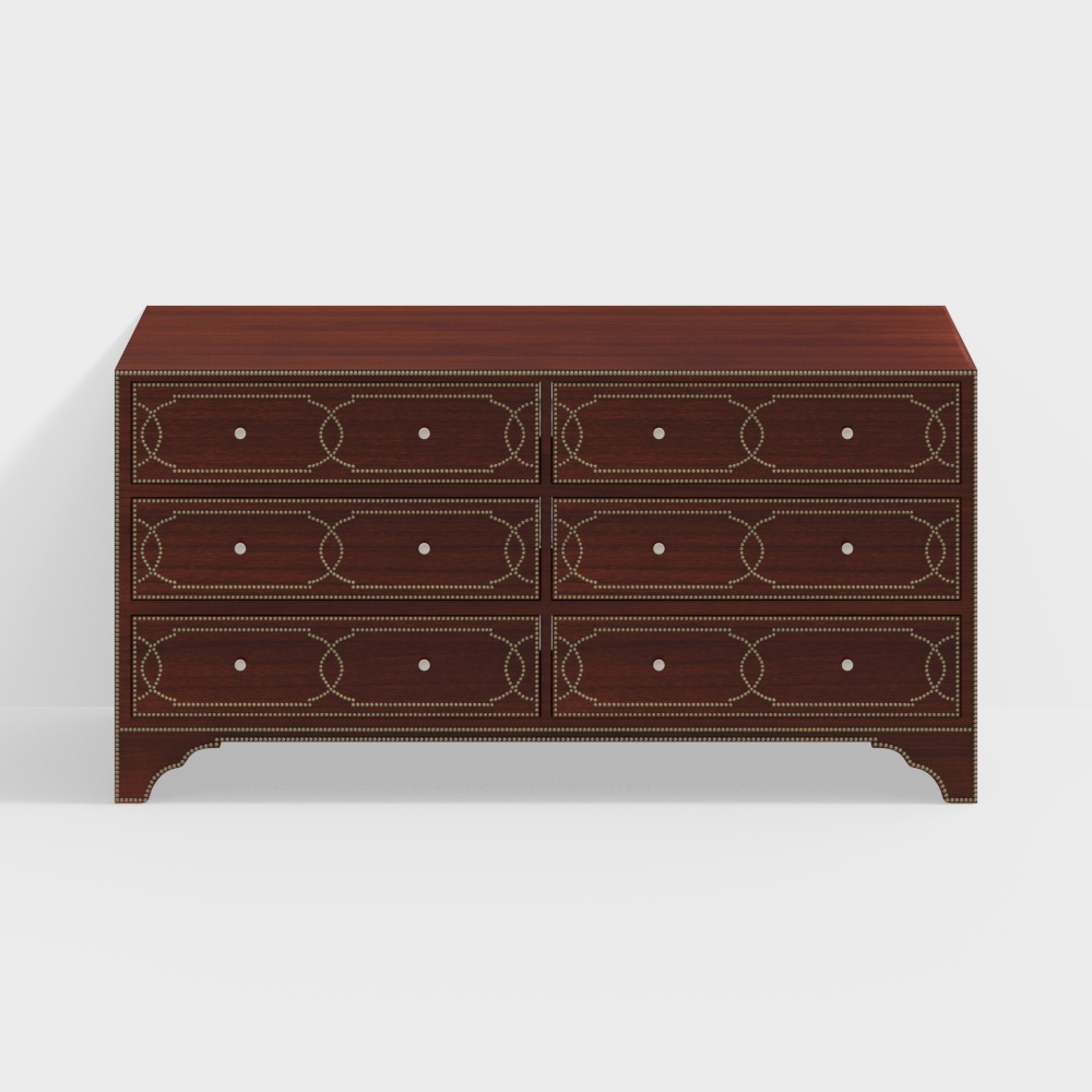 red sideboard