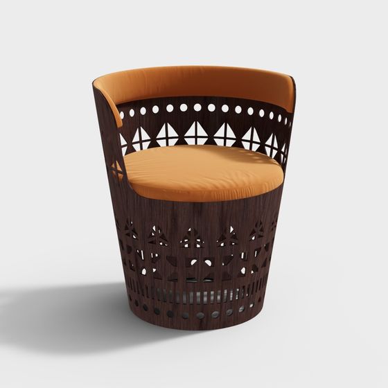 Unique Modern 3D Chair Model for Creative Projects
