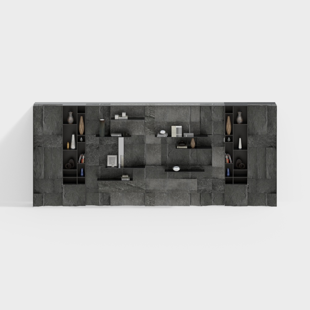 Modern living room background wall