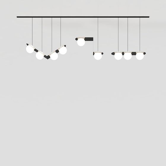 Urban Glow Low-Poly Pendant Lamp 3D model