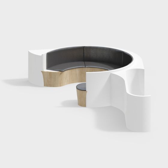 Urban Corner Sofa 3D model for Contemporary Spaces