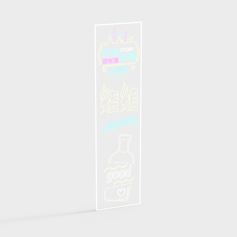 Industrial Style Vendor Neon Lights