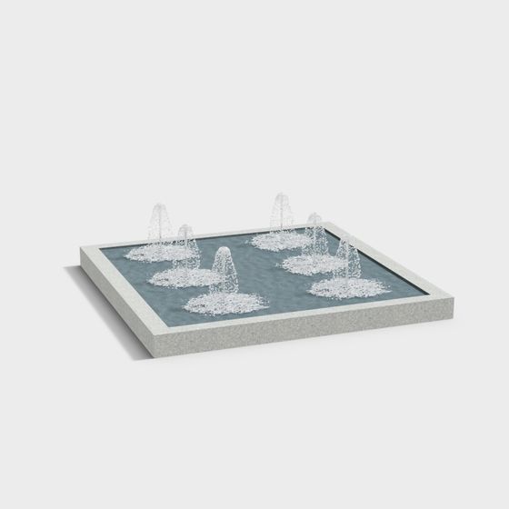 Urban Fountain 3D model