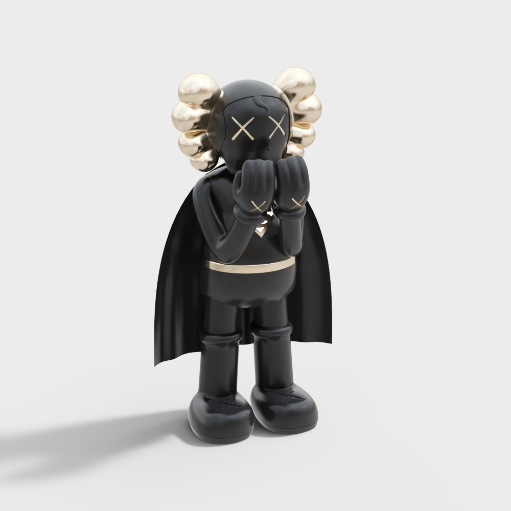 Modern boutique doll black gold