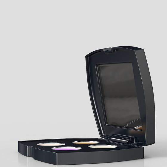 Low-Poly Makeup Box 3D Model