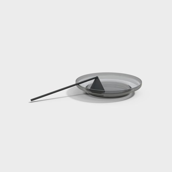 Stylish Glass Ashtray 3D Model for Modern Spaces