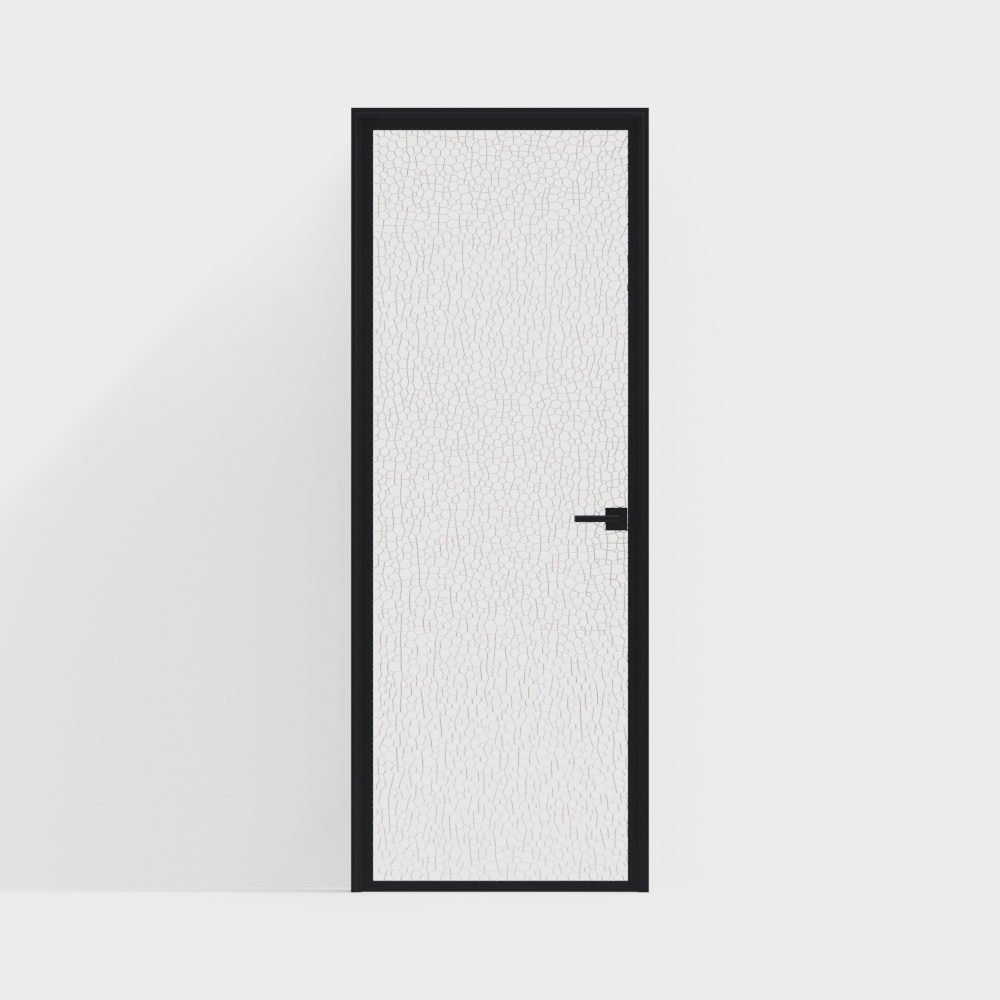 現代室內油砂玻璃門