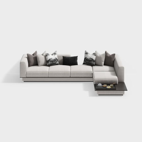 Stylish Urban Comfort 3D Model Sofa