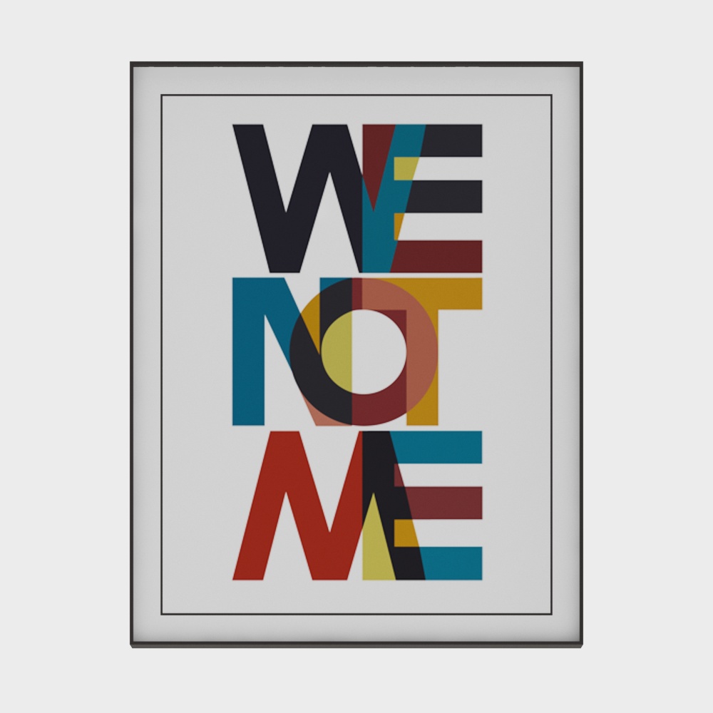 โปสเตอร์ We Not Me 80x60 DESMOBILIA