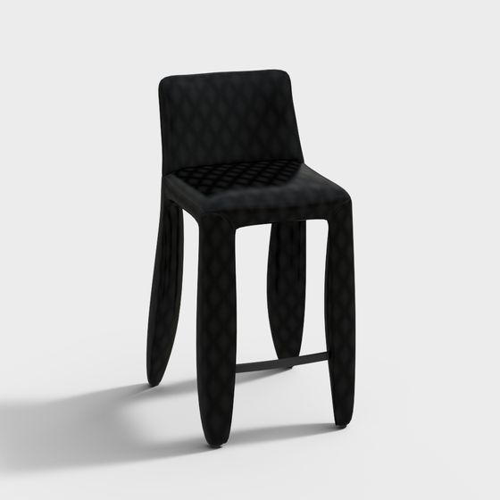Futuristic Low-Poly Chair 3D model