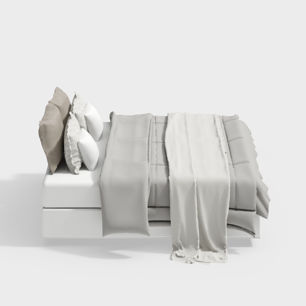 Modern Minimalist 3D Sofa Model