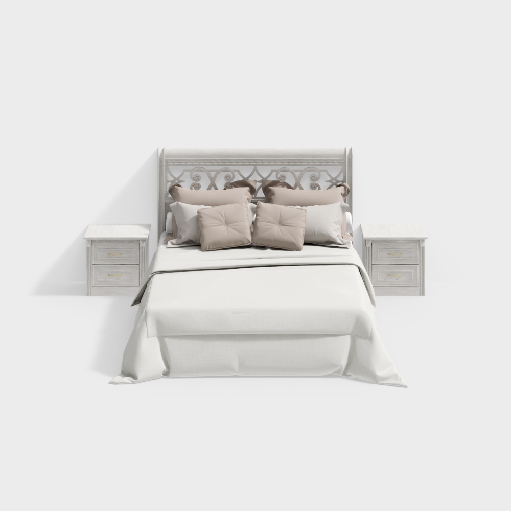 Giường kèm bàn đầu giường