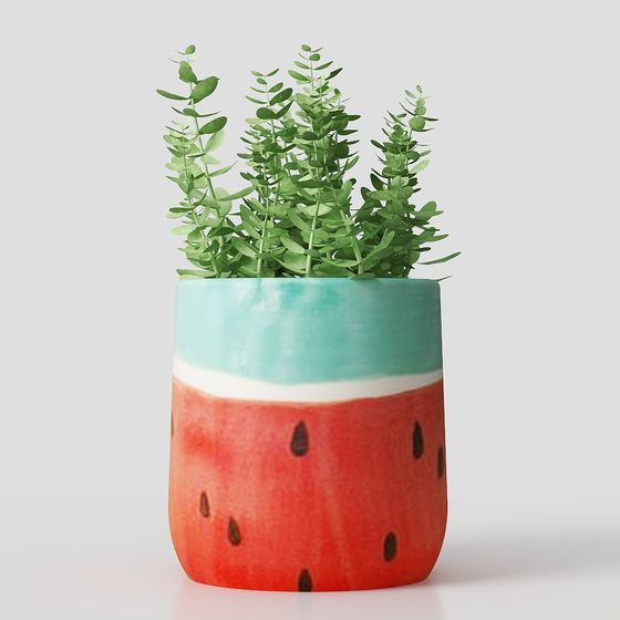 Watermelon Planter 3D model