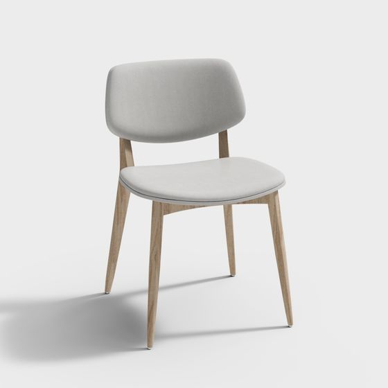 Elegant Low-Poly Chair 3D model for Modern Spaces