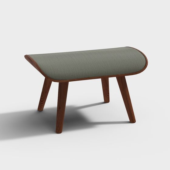 Cozy Bench 3D model for Stylish Interiors