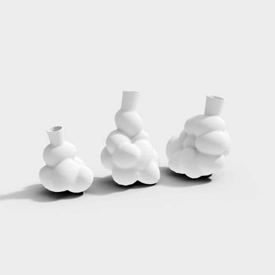 Dreamy Cloud-like Vase 3D model