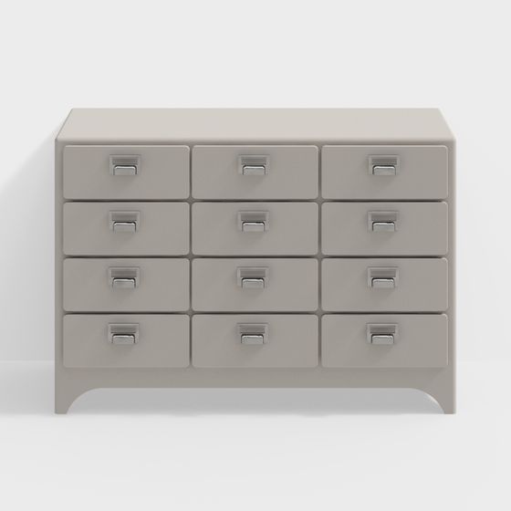 Urban Window Drawer Cabinet 3D model for Creative Spaces